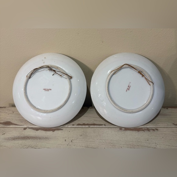 Two Japan Hand Painted Plates Mid Century - Picture 2 of 6